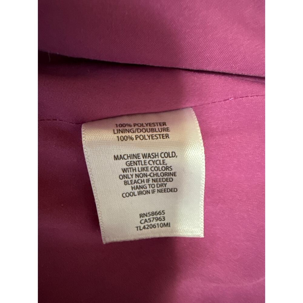 Leith Bias Women's Pink Purple Silk Satin Geometric Print Midi A-Line Skirt S - Picture 5 of 5